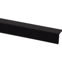 Hoekprofiel kunststof zwart 20x20 mm 260 cm
