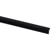 Hoekprofiel kunststof zwart 15x15 mm 260 cm