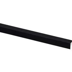 Hoekprofiel kunststof zwart 15x15 mm 260 cm