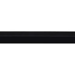 Hoekprofiel kunststof zwart 15x15 mm 260 cm
