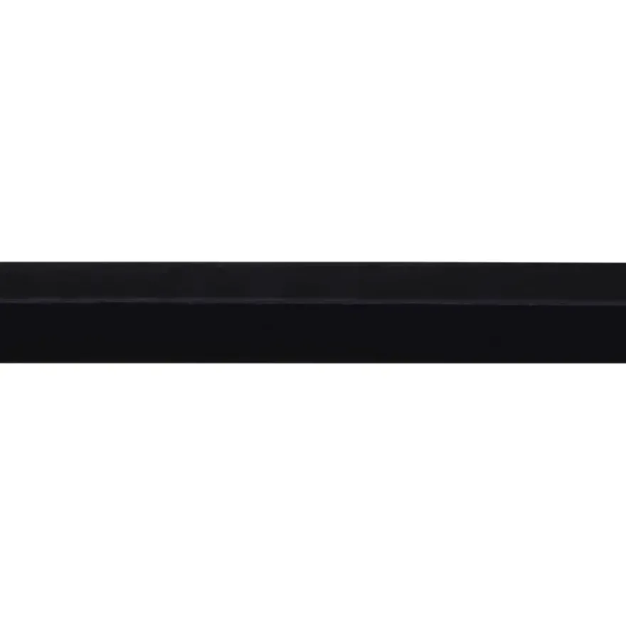 Hoekprofiel kunststof zwart 15x15 mm 260 cm