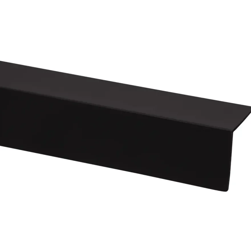 Hoekprofiel kunststof zwart 30x30 mm 260 cm
