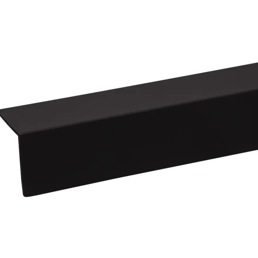Hoekprofiel kunststof zwart 30x30 mm 260 cm
