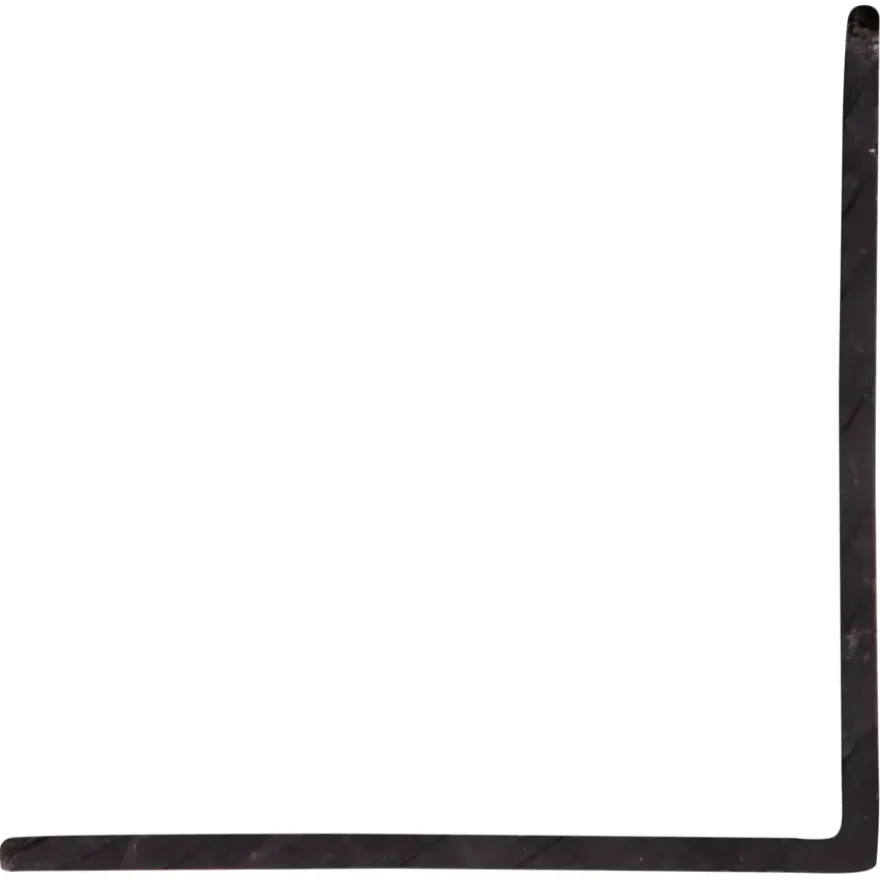 Hoekprofiel kunststof zwart 30x30 mm 260 cm