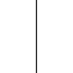 Hoekprofiel kunststof zwart 35x35mm 260cm