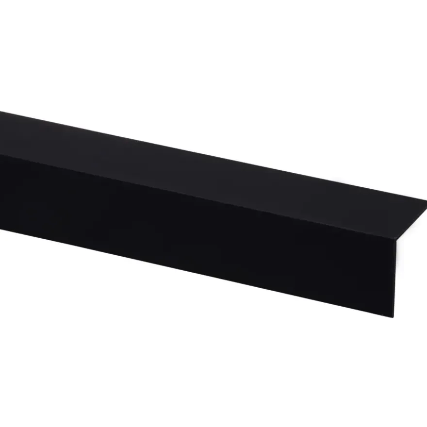 Hoekprofiel kunststof zwart 35x35mm 260cm