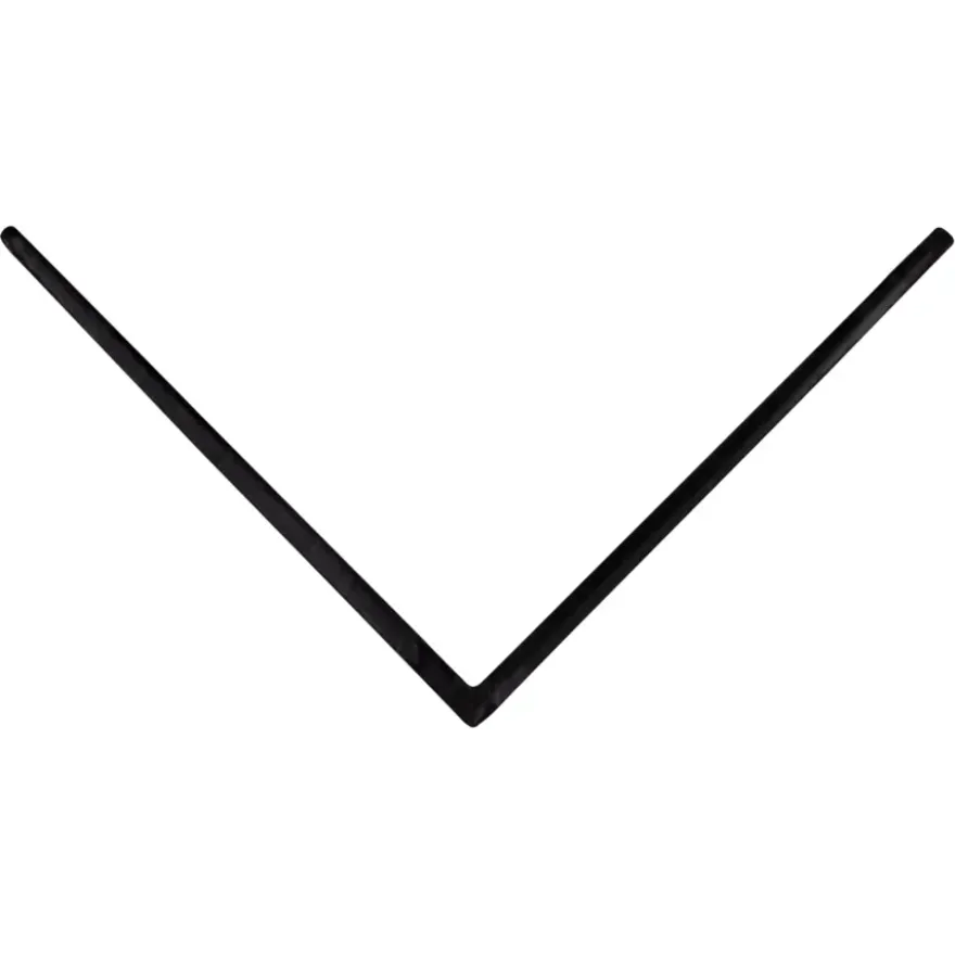 Hoekprofiel zwart 25x25mm 260cm