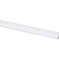 Hollat MDF 13x13 mm wit gegrond lengte 260 cm
