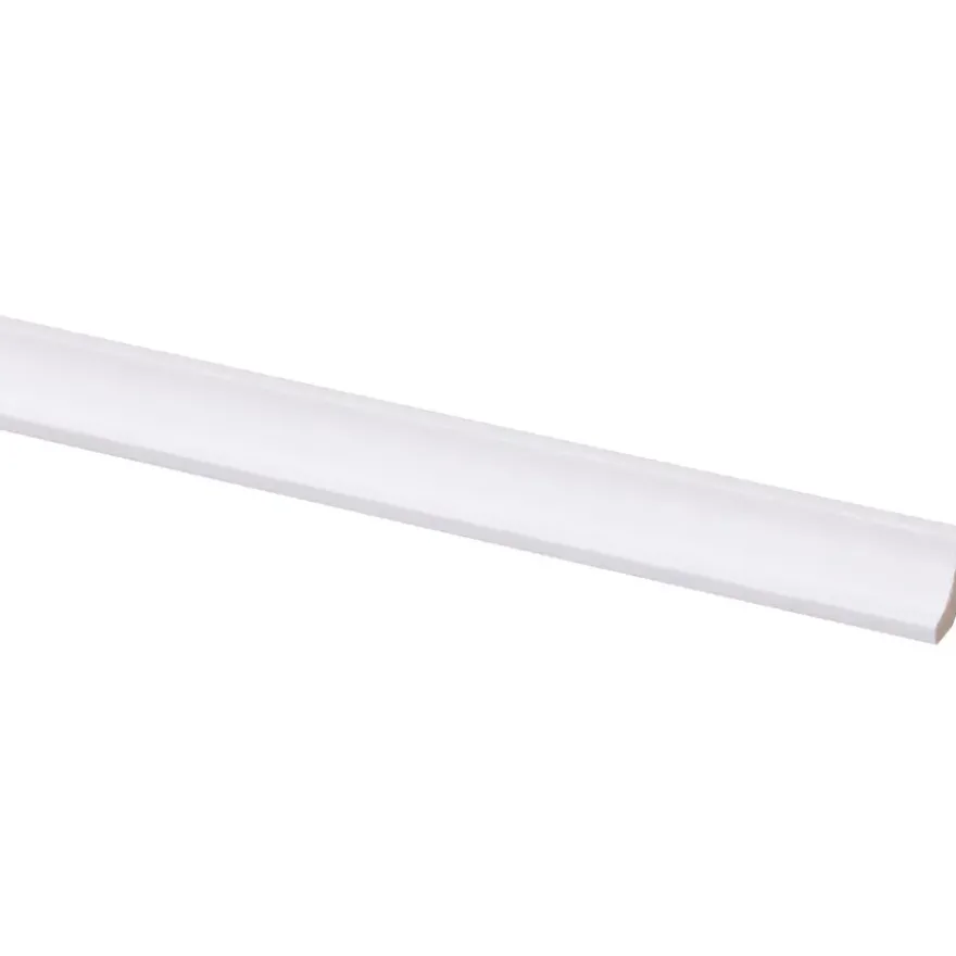Hollat MDF zelfklevend 13x13 mm wit lengte 260 cm