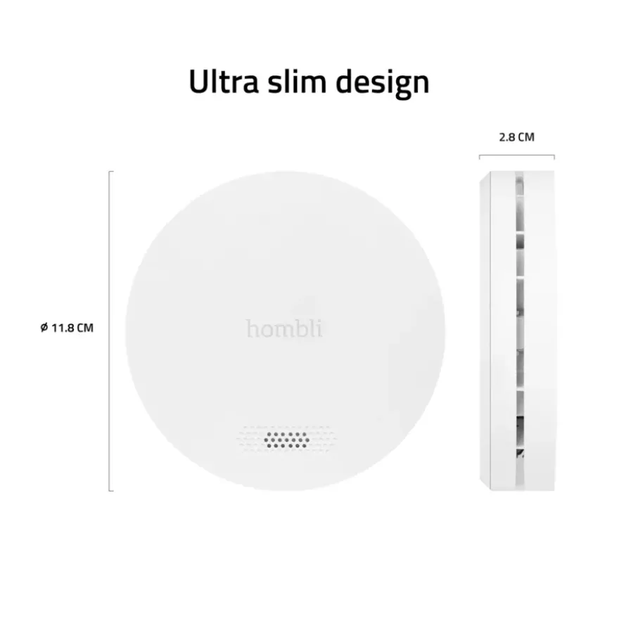 Hombli Slimme Rookmelder Wit