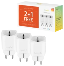 Hombli Slimme Stekker + Energiemeter 3-Pack