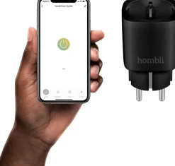 Hombli Slim Stopcontact Zwart