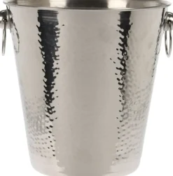Home & Styling champagne/wijnkoeler RVS Ø 20 cm