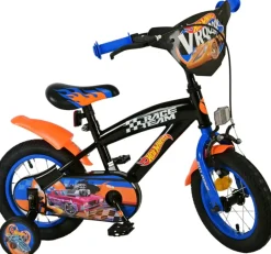 Hot Wheels kinderfiets zwart 12 inch
