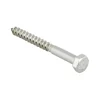 Houtdraadbout rvs M6x40 mm 15 stuks