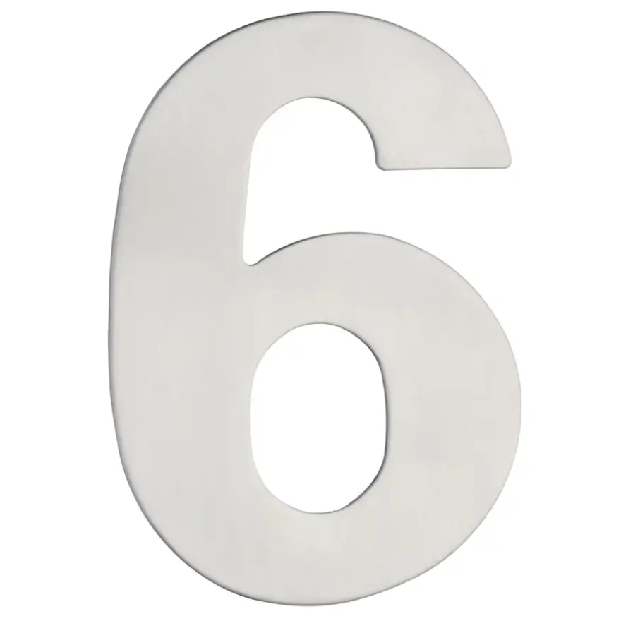 Huiscijfer 6/9 RVS