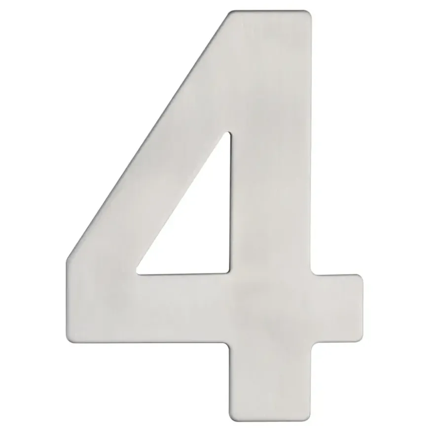 Huiscijfer 4 RVS