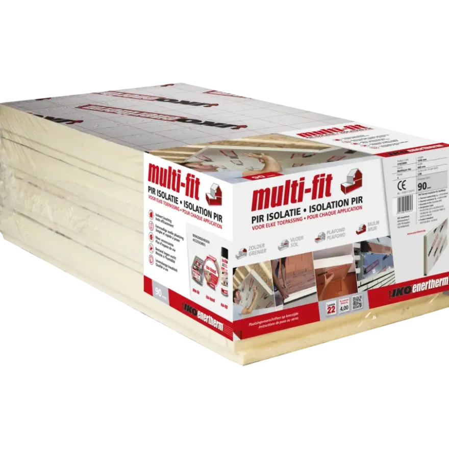 Iko enertherm multi-fit PIR isolatieplaten 9 cm (Rd 4.0) 2,88 m²