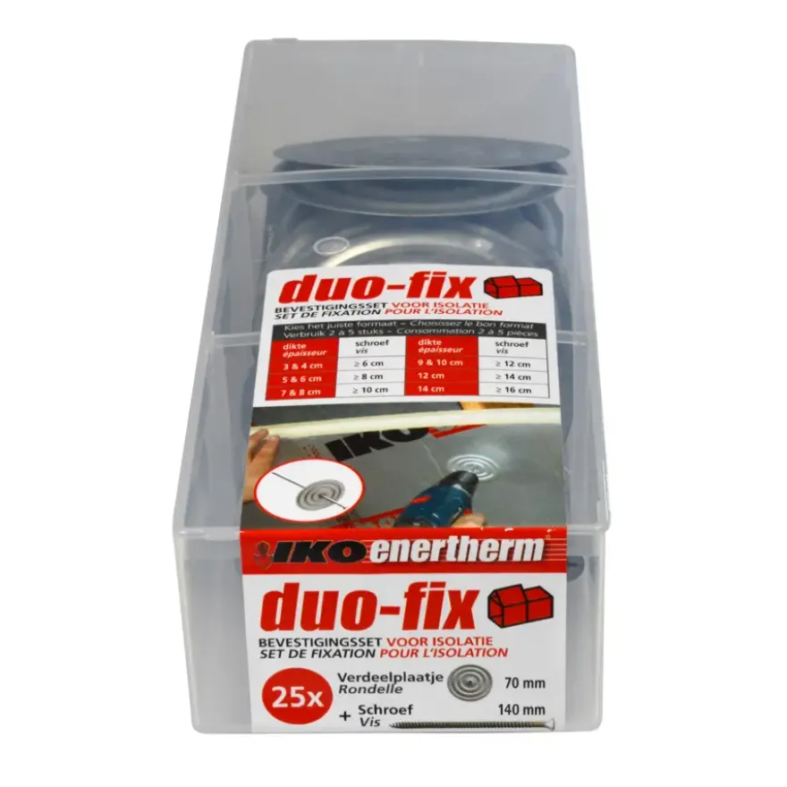 Iko enetherm bevestigingsset 14 cm 25 stuks
