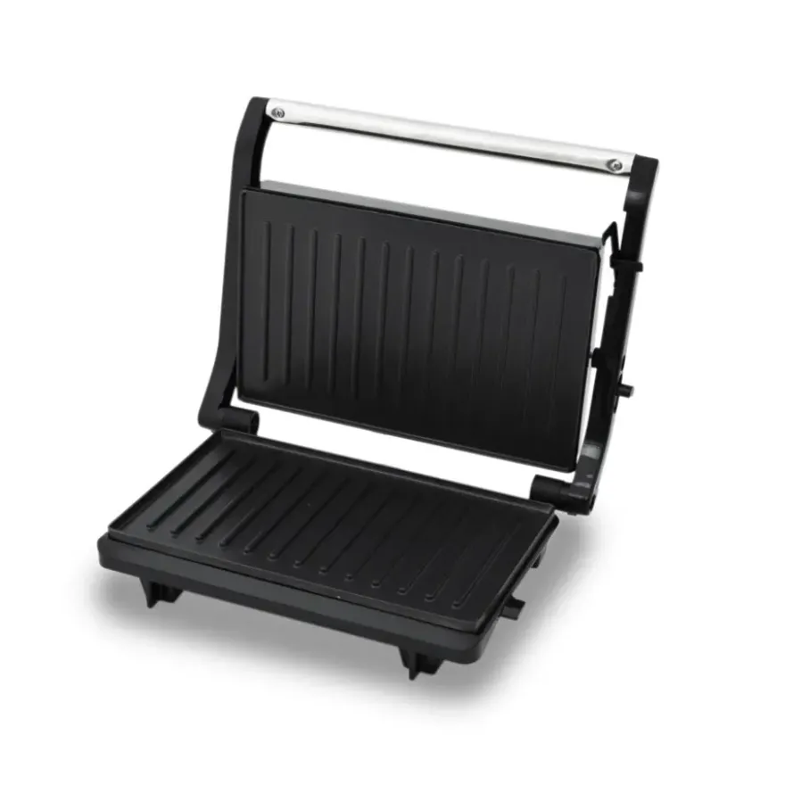 Inventum CG616 Contactgrill – 23,5x14,5 cm – 750W – RVS/Zwart