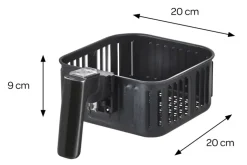 Inventum GF350HLDB - Airfryer - Hetelucht friteuse - 3,5 liter - 1500 watt - Zwart