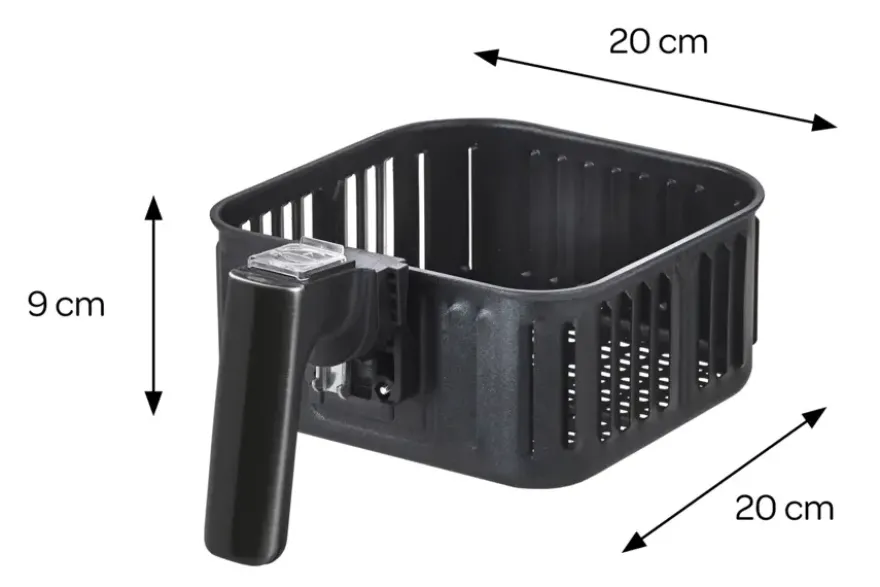 Inventum GF350HLDB - Airfryer - Hetelucht friteuse - 3,5 liter - 1500 watt - Zwart