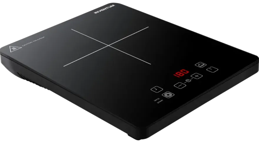 Inventum KI120T - Inductie kookplaat - 1 kookzone - 2000 watt - 10 standen - Zwart