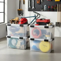 Iris opbergbox luchtdicht kunststof transparant 50 L