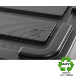 Iris Powerbox Robuust Opbergbox - 68L - 100% Recycled Kunststof - Zwart - Set van 3