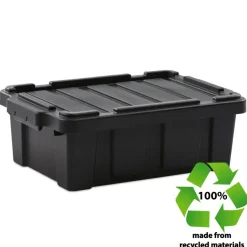 Iris Powerbox Robuust Opbergbox - 12,5L - 100% Recycled Kunststof - Zwart - Set van 3