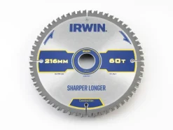 Irwin afkortzaagblad 60T voor hout / laminaat / MDF- 216 x 30 mm