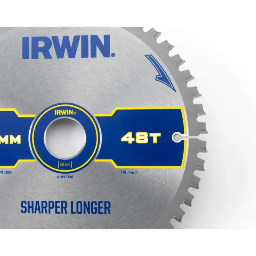 Irwin afkortzaagblad 48T voor hout / laminaat / MDF- 216 x 30 mm