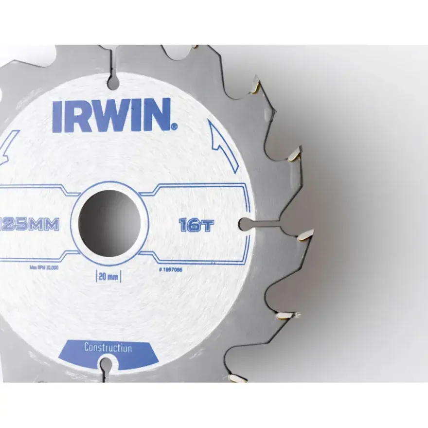 Irwin cirkelzaagblad 125x20 mm 16t