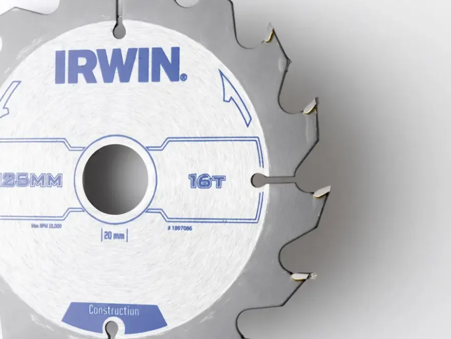 Irwin cirkelzaagblad 125x20 mm 16t