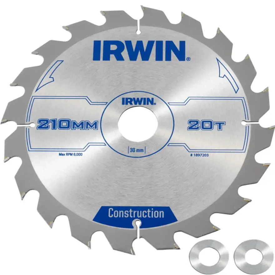 Irwin cirkelzaagblad 210x30,20&16 mm 20t