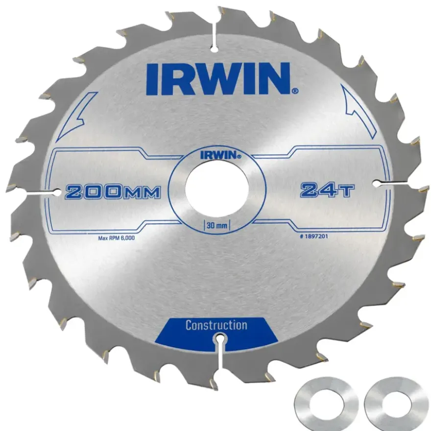 Irwin cirkelzaagblad 200x30,20&16 mm 24t