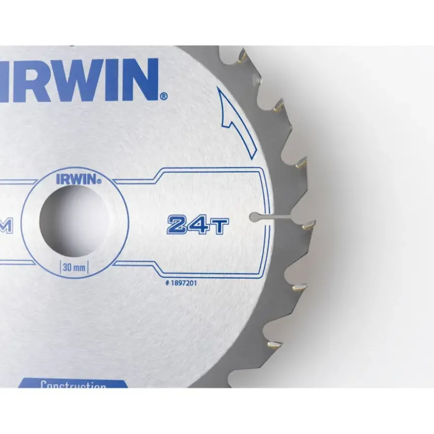 Irwin cirkelzaagblad 200x30,20&16 mm 24t