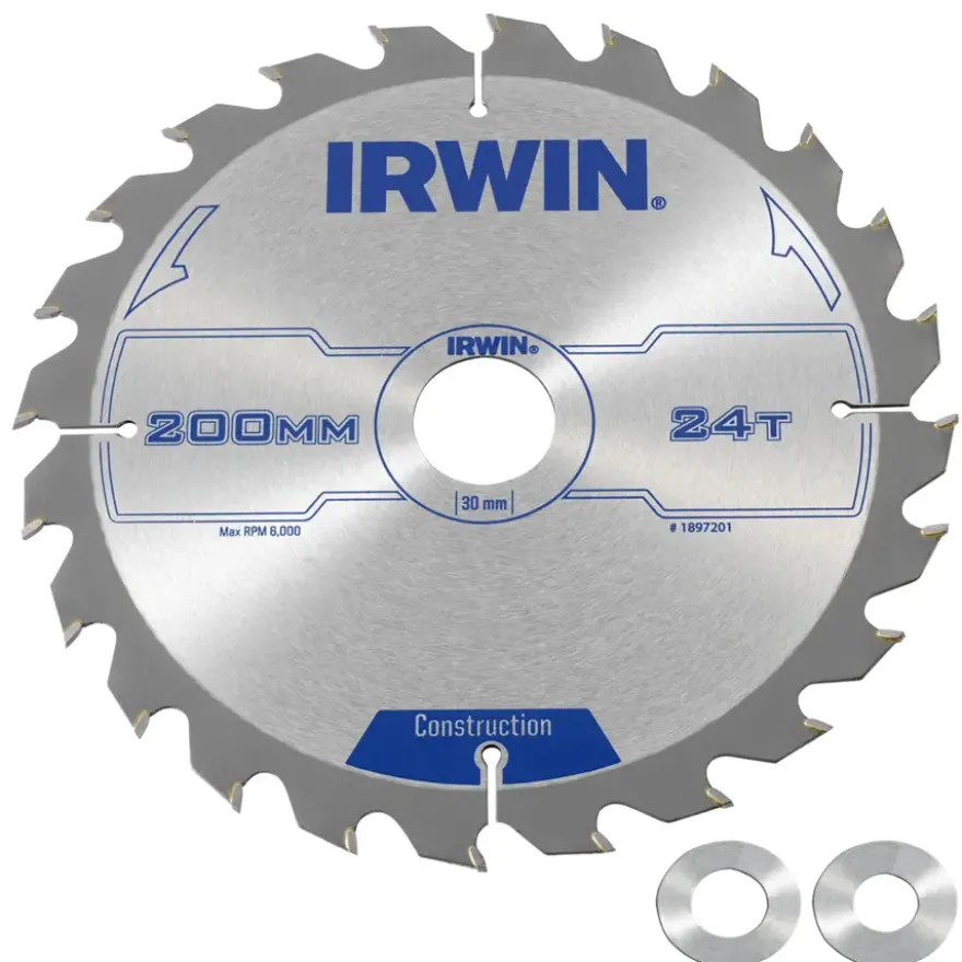 Irwin cirkelzaagblad 200x30,20&16 mm 24t