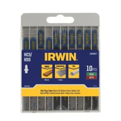 Irwin decoupeerzaagbladenset T-aansluiting voor hout en metaal - 10-delig