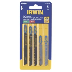 Irwin decoupeerzaagbladenset T-aansluiting (3 x hout / 2 x metaal) - 5-delig