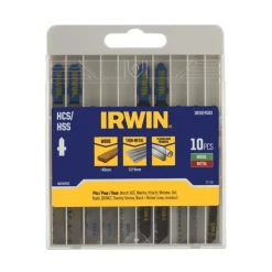 Irwin decoupeerzaagbladenset T-aansluiting voor hout / metaal - 10-delig