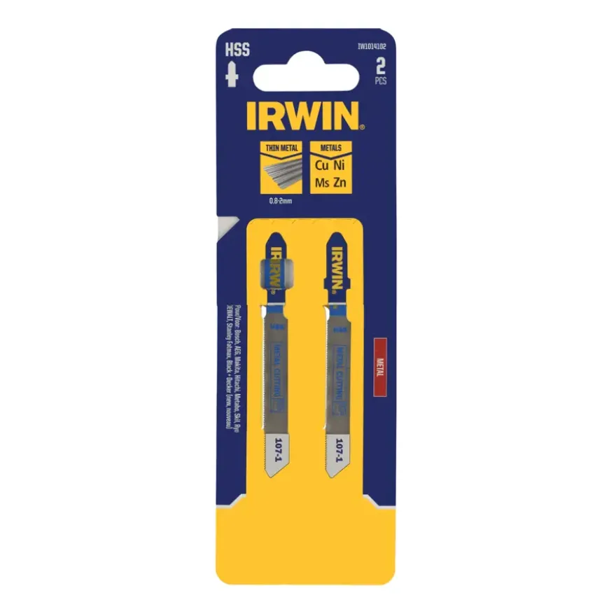 Irwin decoupeerzaagblad T-aansluiting voor metaal - 2 stuks - tot 6 mm