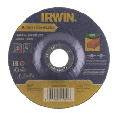 Irwin doorslijpschijf Ø125 mm. Dikte 3 mm. Voor steen.