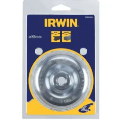 Irwin komstaaldraadborstel 100 mm voor haakse slijper