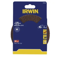 Irwin lamellenschuurschijf voor haakse slijper Ø 125 mm korrelgrootte K60.