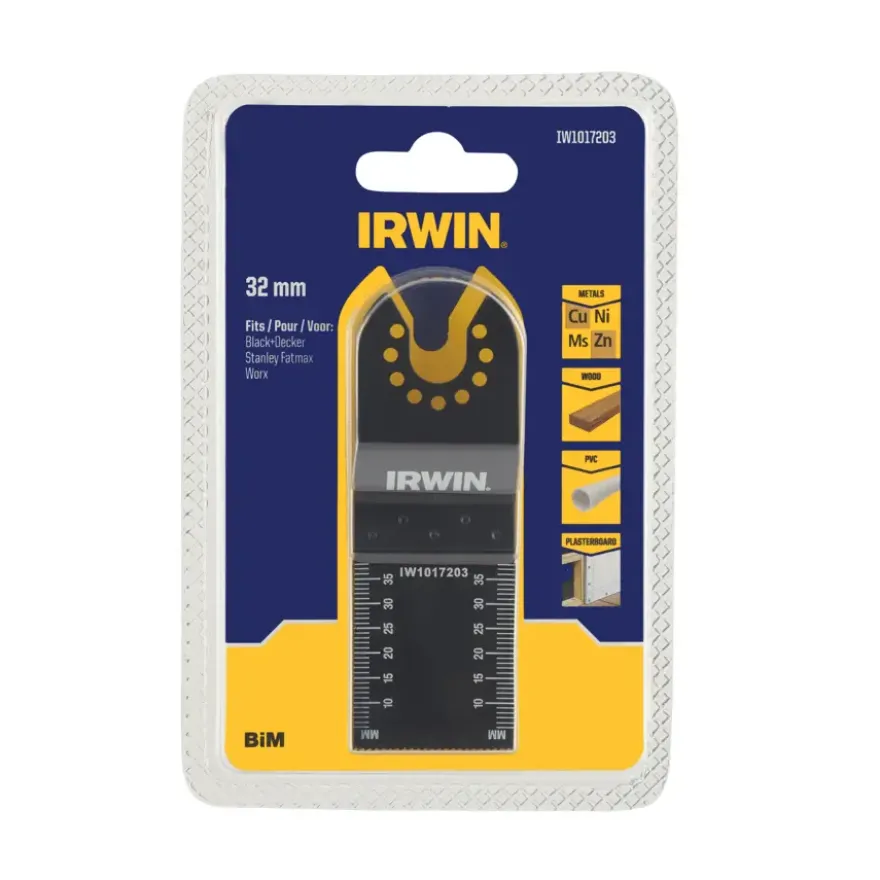 Irwin multitool accessoire - invalzaagblad voor hout / metaal voor B+D multitool MT300KA - 32 x 40 mm