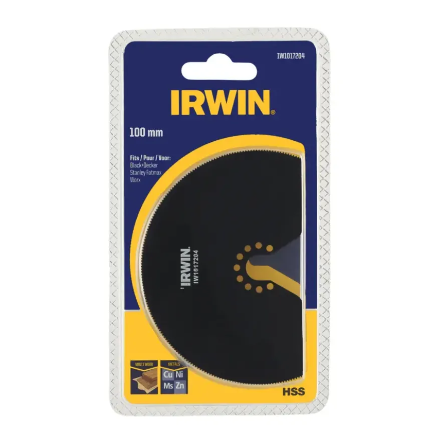 Irwin multitool accessoire - segmentzaagblad voor hout voor B+D multitool MT300KA - 100 mm