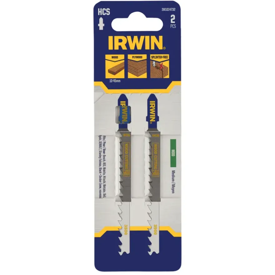 Irwin Pro decoupeerzaagblad medium T-aansluiting voor hout - 2 stuks