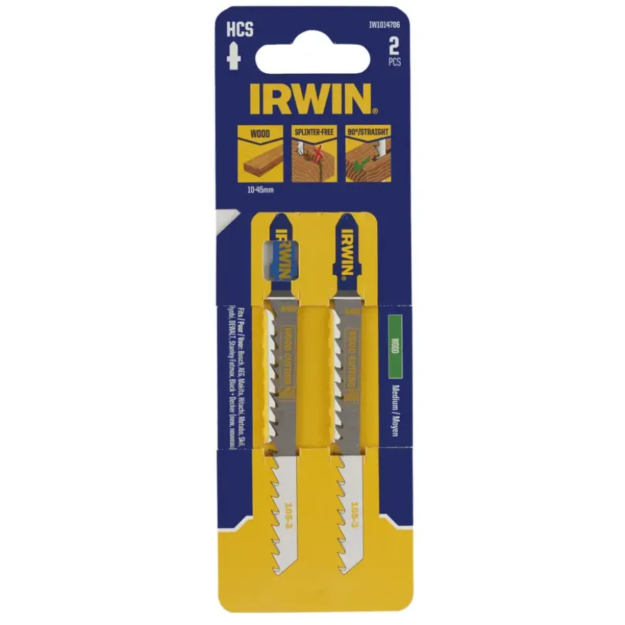 Irwin Pro decoupeerzaagblad U-aansluiting voor metaal - 2 stuks - tot 3 mm