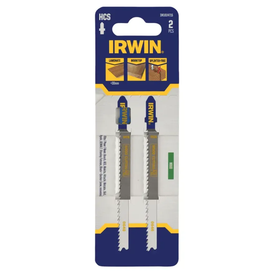 Irwin Pro decoupeerzaagblad T-aansluiting voor laminaat / spaanplaat - 2 stuks